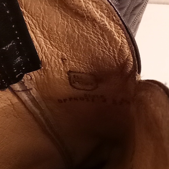 Vibram Leather Western Rodeo Festival Party Gothic Sz 8 Black-Cream-Gold Colors - Picture 9 of 11